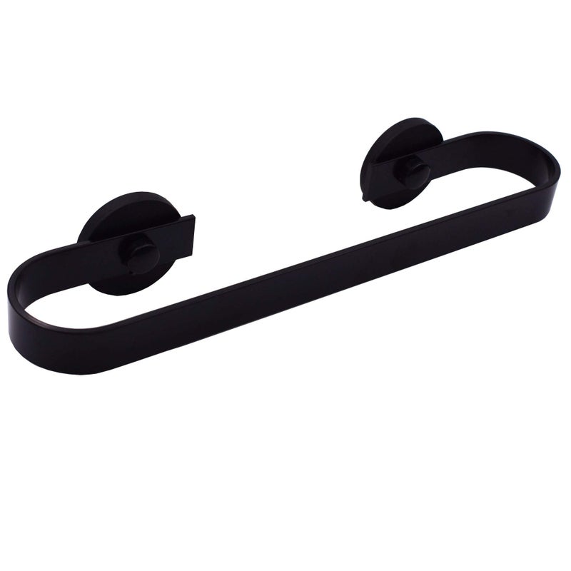 YYST Magnetic Towel Bar Towel Holder Towel Rack Towel Hook Hangerfor Refrigerator Or Steel Metal Surface - Black (Black, 1) - Image 1